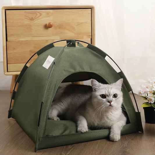 Warm Winter Kitten Tent Bed House with Warm Cushions and Sofa Basket Beds